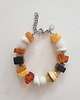bransoletki z kamieni naturalnych Bransoletka SZASZŁYK bursztyn, jaspis dalmatyński, jadeit, opal 5