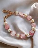 bransoletki z kamieni naturalnych Kwarc truskawkowy & PERŁY - bransoletka