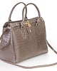 torebki do ręki Torba skórzana Shopper - kolor taupe   (7141 )