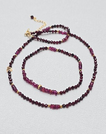 Delikatny Komplet Bordo z  Serduszkiem, ILEA