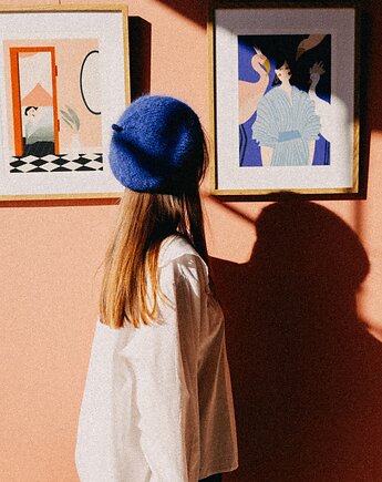 Beret handmade Cherry on Top