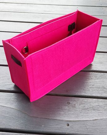 Organizer filcowy do torebki shopper z kieszenią na zamek