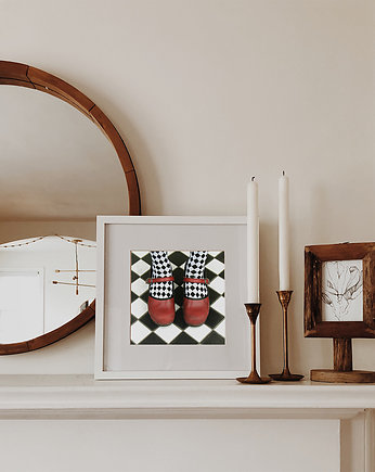 Plakat Vintage - Czerwone Buty, Alicja