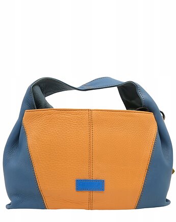 Torebka damska skórzana do ręki ze skrawków skór elegancka kolorowa OLIVKA, Olivka Warsaw