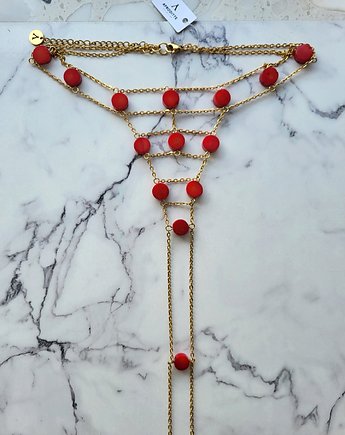 Łańcuszek na ciało Sexy Stones Red
