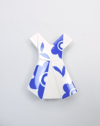 Broszka Porcelanowa Sukienka 04, StehlikDesign