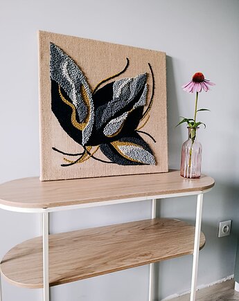 Botaniczny obraz z wełny "Popiół" OD RĘKI