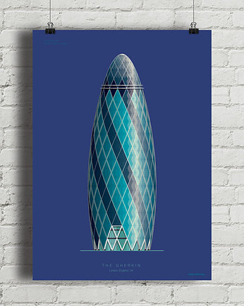 The Gherkin - plakat giclee art