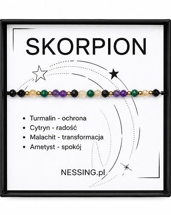 SKORPION bransoletka zodiakalna