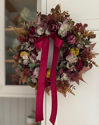 Jesienny SZTUCZNY jesienny Wianek na drzwi, MOM&SISdekorują