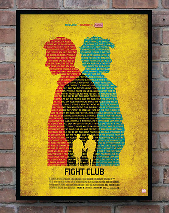 Fight Club - plakat fine art
