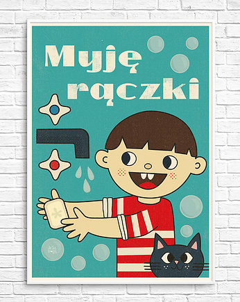 Plakat Myję rączki