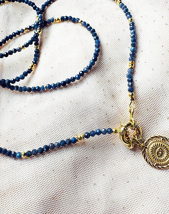 NASZYJNIK szafiry, choker, Anemon Atelier