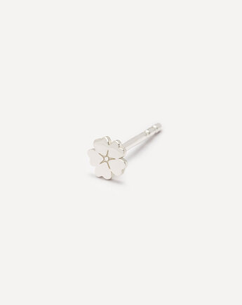 Kolczyk srebrny mini niezapominajka Inner Bloom