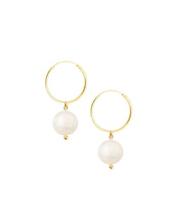 Kolczyki srebrne Maarien Hoops Earrings