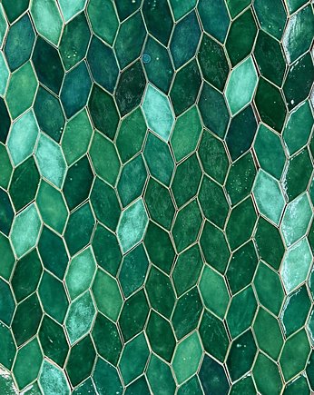 Kafle ceramiczne  zielone liście