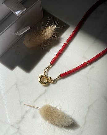 Naszyjnik choker Coral z koralu naturalnego.