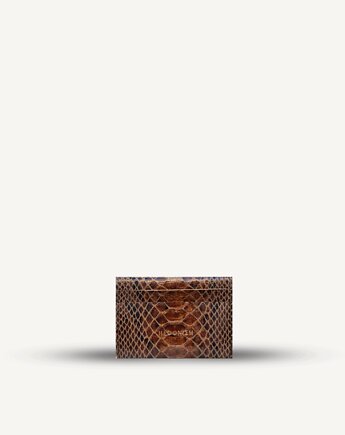 Cardholder no. 1 skóra tłoczona na wzór węża, dwa kolory