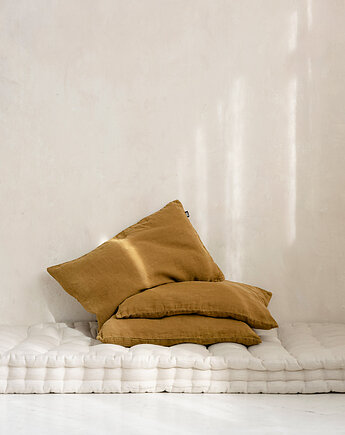 Lniana Poduszka SIMPLE - golden ochre