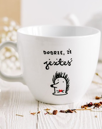 Litrowy Kubek Dobrze, że Jeżteś