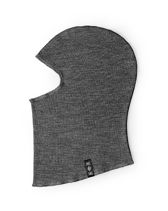 Clear balaclava / gray cashmere