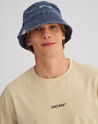 Vintage'owy kapelusz bucket jeansowy