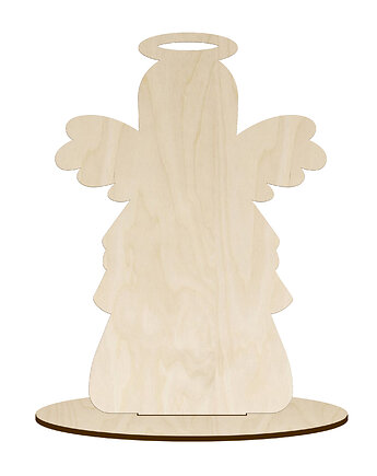 Anioł na Szczęście dla Dziecka do Malowania Decoupage Figurka Aniołek 10 cm, smxdsgn