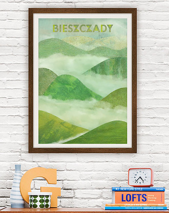 Bieszczady - plakat A3 fine art, giclee