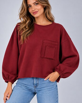 Bluza Flavia  Zgaszone Bordo