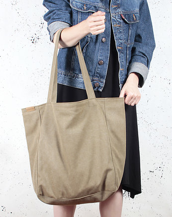 Lazy bag torba khaki / zieleń na zamek / vegan