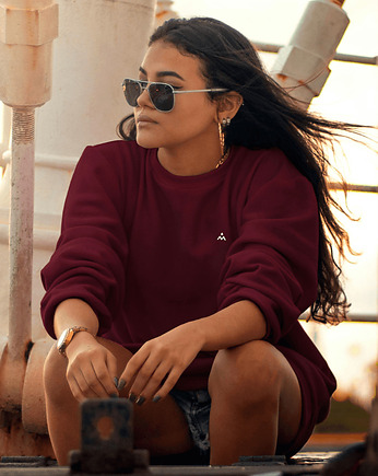Bluza Burgundy Flow Longsleeve UNISEX