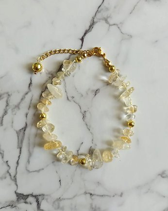 Bransoletka na stopę cytryn Wild Citrine