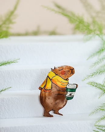 Broszka z kapibaristą Stanisławem, Pintura