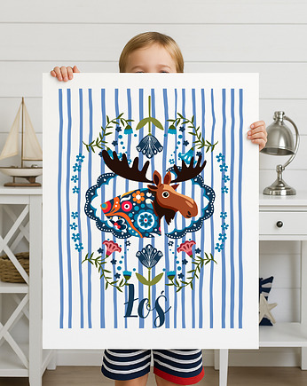 Plakat Łoś