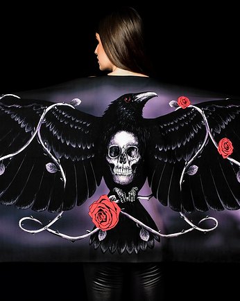 DARK RAVEN Chusta z nadrukiem