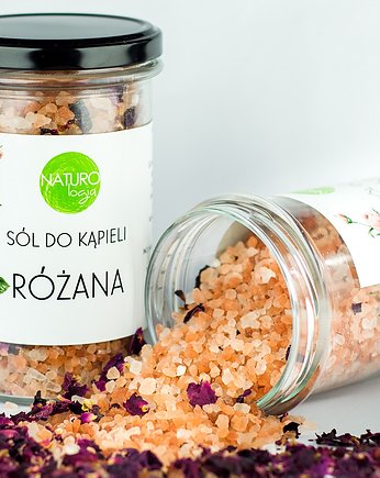 Sól do kąpieli różana z płatkami róż