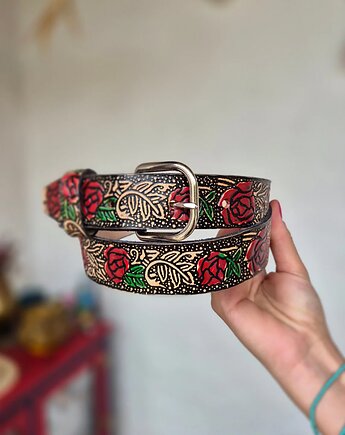 Pasek skórzany Rosas