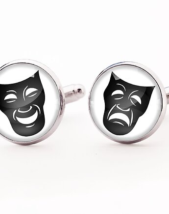 Maski teatralne - spinki do mankietów - 0540