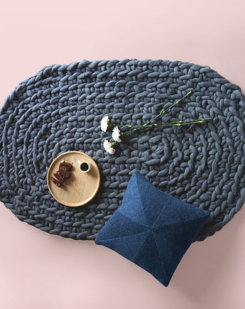 SALE Skandynawski owalny pleciony DYWAN, PANAPUFA