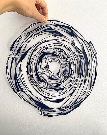Wycinanka Dark Blue Spiral