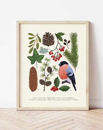 Plakat "Zima" 30x40 cm