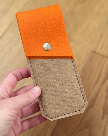 Marmollada - etui filcowe NA OŁÓWKI pomarańczowy + B