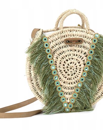 Torebka kosz okrągła listonoszka Simó Sastre, Olivka Warsaw