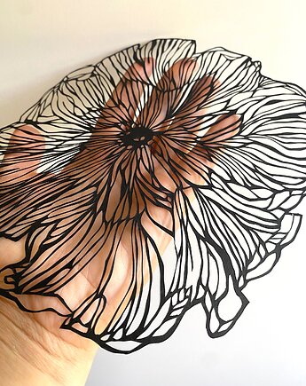 Wycinanka Black Flower I