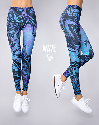 Legginsy damskie WAVE wysoki stan