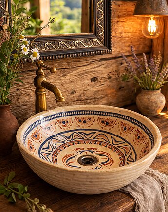 Umywalka Ceramiczna Nablatowa 'Hafty