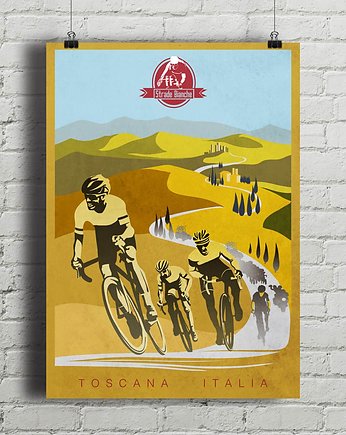 Strade Bianche - plakat rowerowy