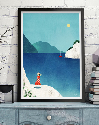Plakat Morze Śródziemne - skaliste wybrzeże Calanques