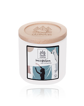 Bezzapachowa czyli nie pachnie - L - duża świeca rzepakowa, Dzikilas