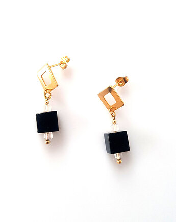Kolczyki Black Cubes